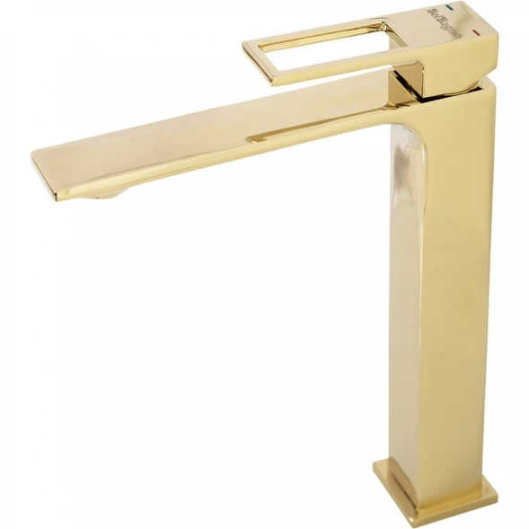 Смеситель для раковины BelBagno Luce LUC-LMC-ORO-W0 без донного клапана, Золото