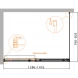 Душевой уголок 140x80 см Cezares DUET SOFT-M-AH-1-140/80-C-Cr прозрачное