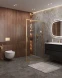 Душевой уголок Cezares Molveno MOLVENO-AH-11-140/90-C-BORO-IV 140x90 см, профиль золотой матовый, стекло прозрачное