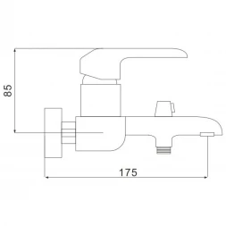Смеситель для ванны Rose R2102F