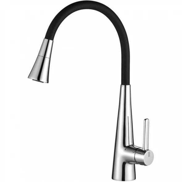 Смеситель для кухни Rose R213 с гибким изливом, хром
