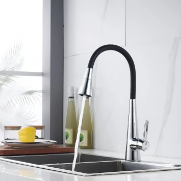 Смеситель для кухни Rose R213 с гибким изливом, хром