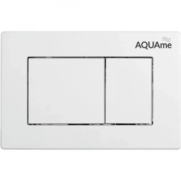 Кнопка смыва AQUAme AQM4102W для инсталляции, белый матовый