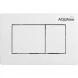 Кнопка смыва AQUAme AQM4102W для инсталляции, белый матовый