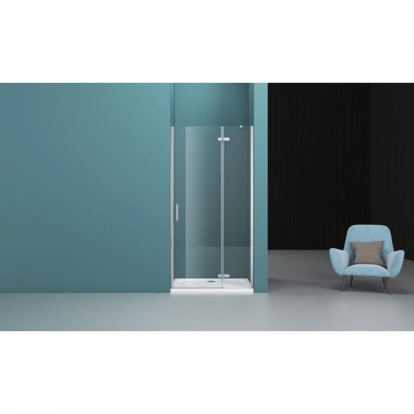 Душевая дверь 90 см BelBagno Kraft KRAFT-B-12-60/30-C-Cr-R прозрачное