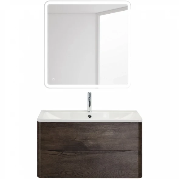 Тумба Rovere Nature Grigio 89,6 см BelBagno Acqua ACQUA-900-2C-SO-RNG