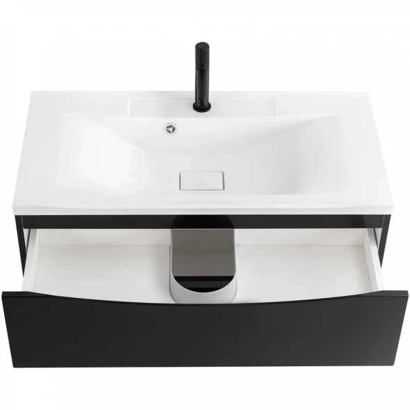 Тумба Nero Lucido 79,6 см BelBagno Marino MARINO-800-2C-SO-NL-P