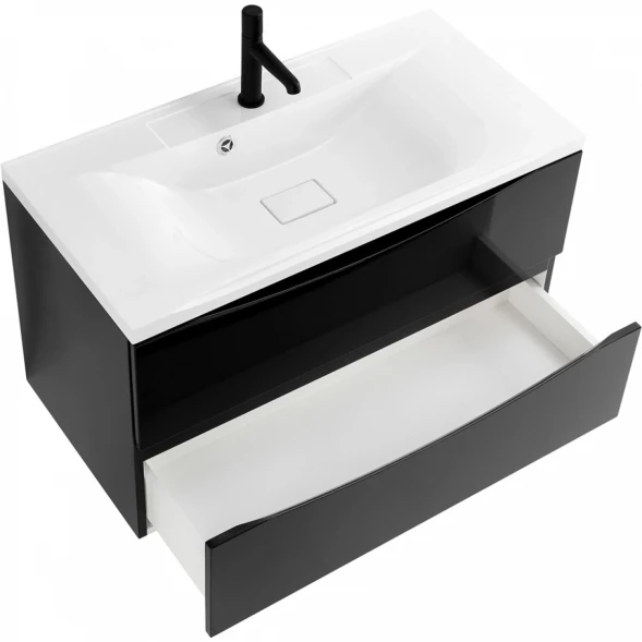 Тумба Nero Lucido 79,6 см BelBagno Marino MARINO-800-2C-SO-NL-P