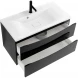 Тумба Nero Lucido 79,6 см BelBagno Marino MARINO-800-2C-SO-NL-P