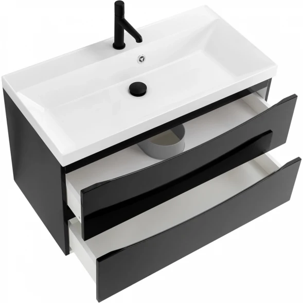 Тумба Nero Lucido 79,6 см BelBagno Marino MARINO-800-2C-SO-NL-P