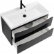 Тумба Nero Lucido 79,6 см BelBagno Marino MARINO-800-2C-SO-NL-P