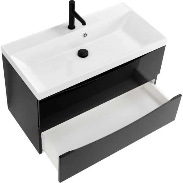 Тумба Nero Lucido 79,6 см BelBagno Marino MARINO-800-2C-SO-NL-P