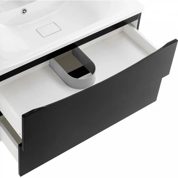Тумба Nero Lucido 79,6 см BelBagno Marino MARINO-800-2C-SO-NL-P