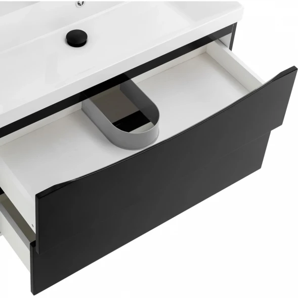 Тумба Nero Lucido 79,6 см BelBagno Marino MARINO-800-2C-SO-NL-P