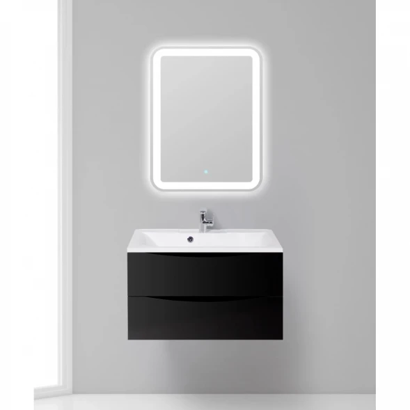 Тумба Nero Lucido 79,6 см BelBagno Marino MARINO-800-2C-SO-NL-P