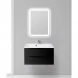 Тумба Nero Lucido 79,6 см BelBagno Marino MARINO-800-2C-SO-NL-P