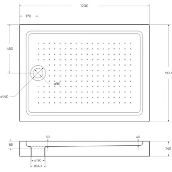Душевой поддон BelBagno TRAY-BB-AH-120/90-15-W 120x90 см, акриловый, прямоугольный, белый