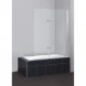 Шторка для ванны 120 см BelBagno Sela SELA-V-21-120/140-P-Cr-R текстурное стекло
