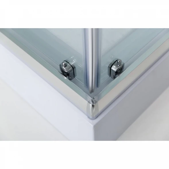 Душевая кабина 90x90x235 см BelBagno UNO-CAB-A-2-90-P-Cr-TOP текстурное стекло