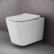 Унитаз подвесной Ceramica Nova Cubic CN1806 безободковый, с сиденьем микролифт, белый