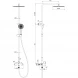 Душевая система Wonzon &amp; Woghand Tor WW-88047073-MB 300 мм, со смесителем, черный матовый