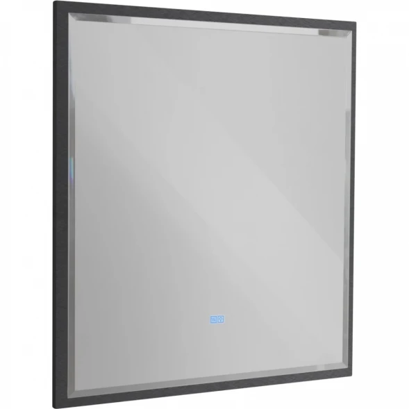 Зеркало Cezares Interni CZR-SPC-INT-800-900-LED-TCH-WARM-TIT 80x90 см, с LED-подсветкой, сенсорным выключателем, антизапотеванием, титан