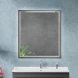 Зеркало Cezares Interni CZR-SPC-INT-800-900-LED-TCH-WARM-TIT 80x90 см, с LED-подсветкой, сенсорным выключателем, антизапотеванием, титан