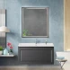 Зеркало Cezares Interni CZR-SPC-INT-800-900-LED-TCH-WARM-TIT 80x90 см, с LED-подсветкой, сенсорным выключателем, антизапотеванием, титан