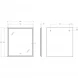 Зеркало Cezares Interni CZR-SPC-INT-800-900-LED-TCH-WARM-TIT 80x90 см, с LED-подсветкой, сенсорным выключателем, антизапотеванием, титан