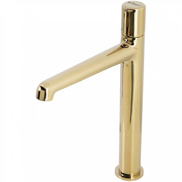 Смеситель для раковины BelBagno Uno UNO-LMC-ORO-W0 без донного клапана, Золото