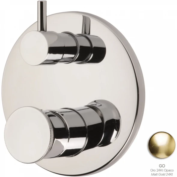 Смеситель для ванны Emmevi Filobrass 85029ZI/ORS встраиваемый, Золото матовый