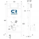 Инсталляция для унитаза Charus CR.200.21.01 с кнопкой смыва, хром
