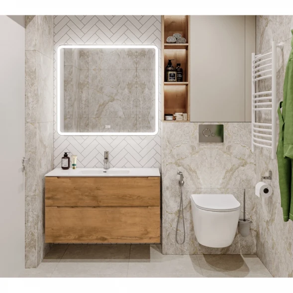 Тумба Rovere Nature 99,6 см BelBagno Etna ETNA-H60-1000-2C-SO-RN-P