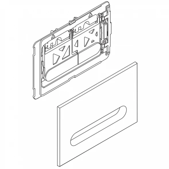 Кнопка смыва BelBagno Prospero BB004-PR-BIANCO для инсталляции, белый