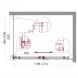 Душевой уголок 120x100 см BelBagno ACQUA-AH-1-120/100-C-Cr прозрачное