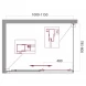 Душевой уголок 100-115x80 см BelBagno UNIQUE-AH-1-100/115-80-C-Cr прозрачное