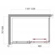 Душевой уголок BelBagno Uno 120x80 см прозрачное стекло UNO-AH-1-120/80-C-Cr