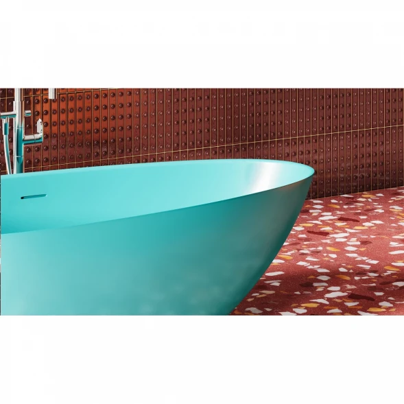 Ванна из литьевого мрамора Salini S-Sense Paola IN Classic 101611GF 160x77 см, отдельностоящая, покраска по RAL глянец полностью
