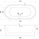 Акриловая ванна BelBagno BB109-177-80 177x80 см, отдельностоящая, белый