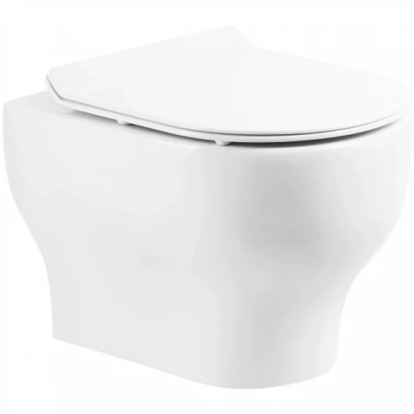 Унитаз подвесной BelBagno Lucie BB063CHR безободковый, белый