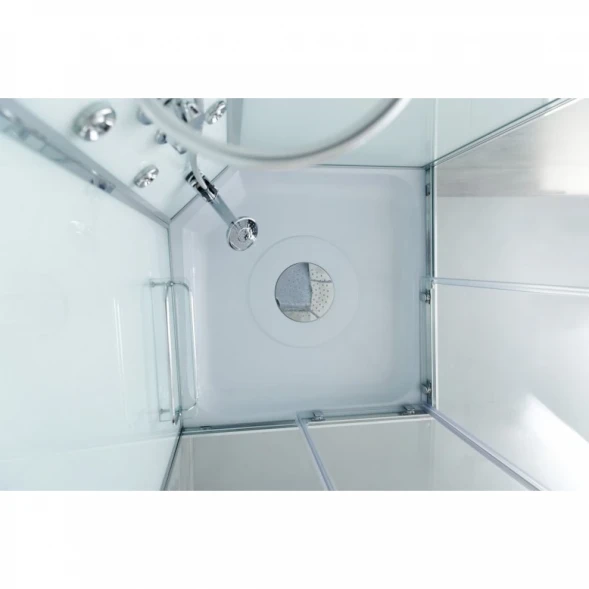 Душевая кабина 90x90x235 см BelBagno UNO-CAB-A-2-90-C-Cr-TOP прозрачное