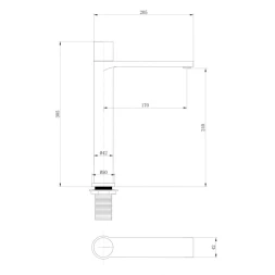Смеситель для раковины Abber Rund AF8711NG CoolStart, никель