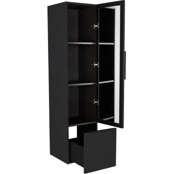 Пенал Cezares Premium 55507 подвесной L/R, Plisse Nero Opaco
