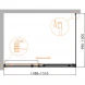 Душевой уголок 150x100 см Cezares DUET SOFT-M-AH-1-150/100-C-Cr прозрачное