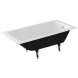 Ванна чугунная Delice Parallel DLR220504R-AS 160x70 см, с ручками, антискользящим покрытием, белый