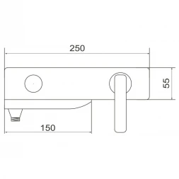 Смеситель для ванны Rose R2702F