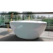 Ванна из литьевого мрамора Whitecross Onyx A 0204.160075.100 160x75 см, отдельностоящая, белый глянец