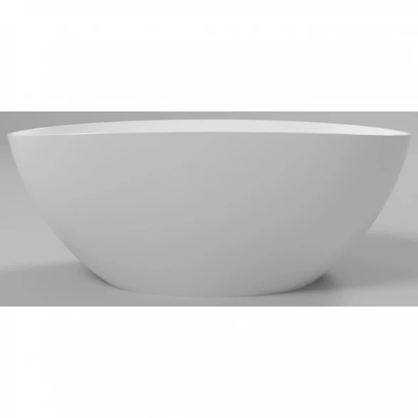 Ванна из литьевого мрамора Whitecross Onyx A 0204.160075.100 160x75 см, отдельностоящая, белый глянец