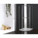 Душевой уголок Cezares Bergamo-Arco 90x90 см текстурное стекло BERGAMO-W-R-1-90-ARCO-P-Cr-R