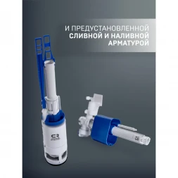 Инсталляция для унитаза Charus CR.200.12.01 с кнопкой смыва, белый матовый